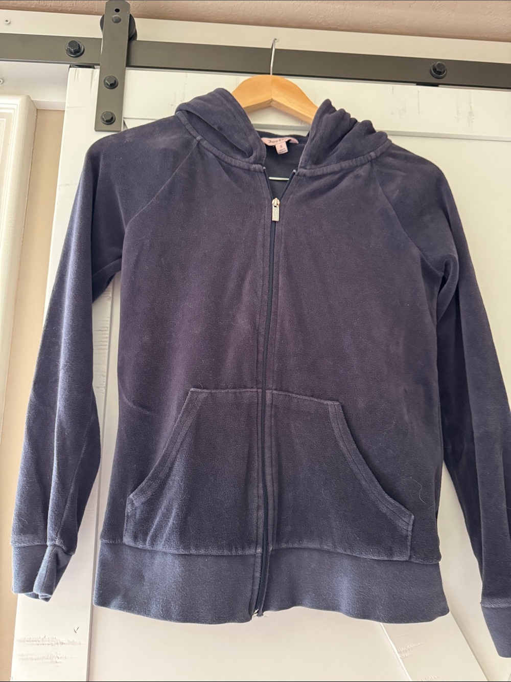 Juicy Couture Dark Navy Plush Zip Hoodie